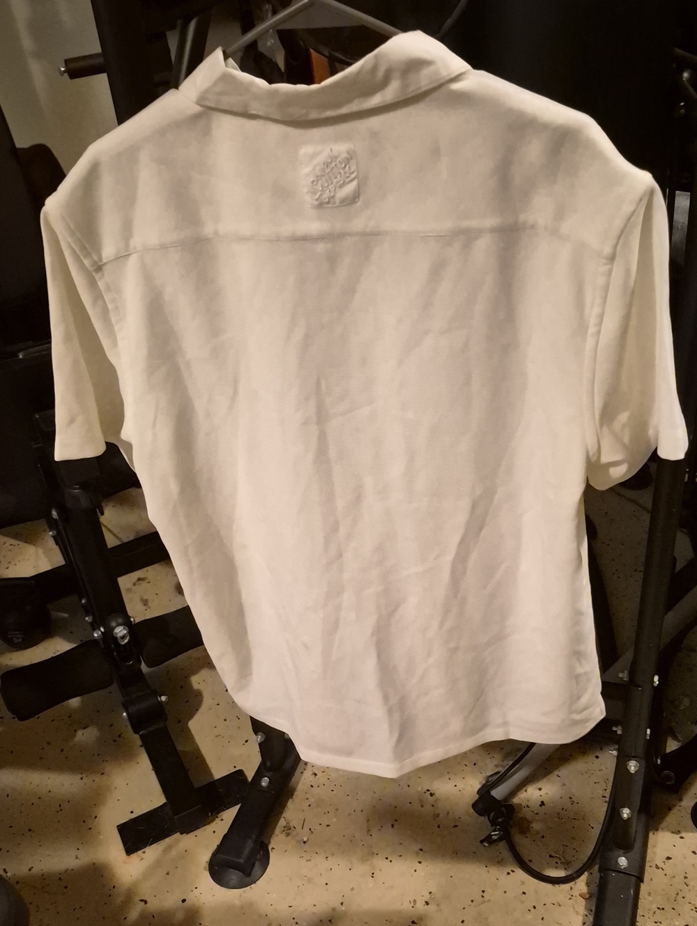 Louis Vuitton White Polo with Crystal LV Patch - Picture 3 of 3